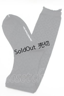 画像1: Jane Marple Dans Le Salon / ジャガードオーバーニー  ブラック H-25-08-09-069-JM-ZA-KB-ZH