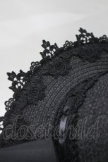 画像2: MR corset / WINGレースリボンハット  黒 H-25-08-09-070-PU-AC-KB-ZT087 (2)