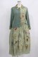 画像1: Jane Marple Dans Le Salon / Scottish scarf trompe-l'oeil dress  Mint grey×Mint grey H-25-08-09-008-JM-OP-KB-ZH (1)