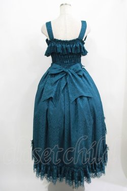画像3: ATELIER PIERROT / Mystique Jacquard Jumper Skirt  グリーン H-25-08-09-001-EL-OP-KB-ZH