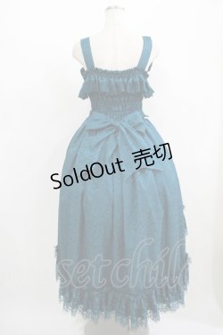 画像3: ATELIER PIERROT / Mystique Jacquard Jumper Skirt  グリーン H-25-08-09-001-EL-OP-KB-ZH