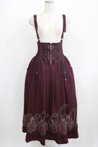 Rozen Kavalier / 天使フレームプリントサス付ロングスカート  パープル H-25-08-09-012-OO-SK-KB-ZH