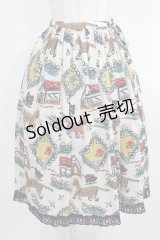 Jane Marple / Strolling cat peasant skirt  シルバーグレイ H-25-08-09-013-JM-SK-KB-ZH