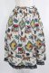 画像1: Jane Marple / Strolling cat peasant skirt  シルバーグレイ H-25-08-09-013-JM-SK-KB-ZH (1)