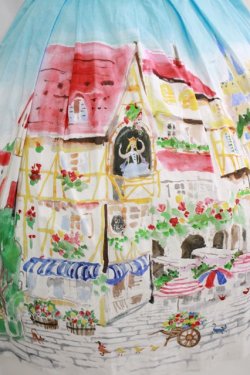 画像4: Jane Marple / Golden goose townのスクエアドレス  ブルースカイ H-25-08-09-002-JM-OP-KB-ZH