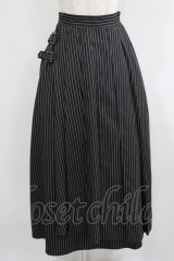 PUTUMAYO / ストライプロングスカート  グレー H-25-08-09-022-PT-SK-KB-ZH