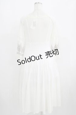 画像3: Rozen Kavalier / メッシュ切り替えシアーワンピース  オフ白 H-25-08-09-024-OO-OP-KB-ZH