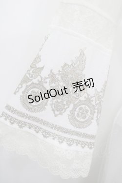 画像4: Rozen Kavalier / メッシュ切り替えシアーワンピース  オフ白 H-25-08-09-024-OO-OP-KB-ZH