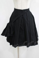 PEACE NOW / フラップ付ダメージスカート M 黒 H-25-08-10-1023-PU-SK-KB-ZH