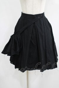 PEACE NOW / フラップ付ダメージスカート M 黒 H-25-08-10-1023-PU-SK-KB-ZH