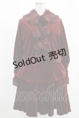 Jane Marple / ベルベットセットアップ M ボルドー H-25-08-10-1027-JM-OP-KB-ZH