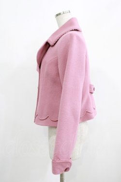 画像2: Emily Temple cute / スカラップショートコート M ピンク H-25-08-10-1040-ET-CO-KB-ZH
