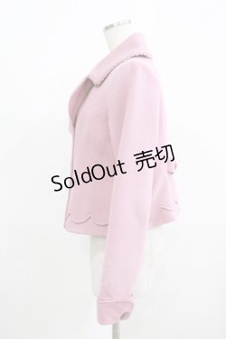 画像2: Emily Temple cute / スカラップショートコート M ピンク H-25-08-10-1040-ET-CO-KB-ZT-C046