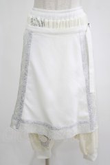 Qutie Frash / オーバー付サルエルパンツ  白 H-25-08-10-1041-QU-PA-KB-ZH