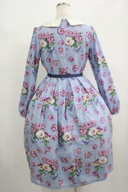 画像3: Emily Temple cute / Pansy ribbonワンピース M サックス H-25-08-10-1005-ET-OP-KB-ZH