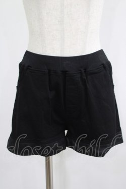 画像1: Qutie Frash / 切替ショートパンツ  黒 H-25-08-10-1042-QU-PA-KB-ZH