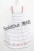 Emily Temple cute / トリプルRIBBONキャミソールワンピース M オフ H-25-08-10-1006-ET-OP-KB-ZH