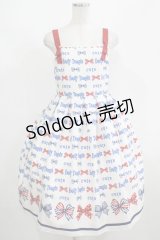 Emily Temple cute / トリプルRIBBONキャミソールワンピース M オフ H-25-08-10-1006-ET-OP-KB-ZH