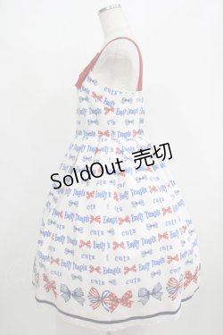 画像2: Emily Temple cute / トリプルRIBBONキャミソールワンピース M オフ H-25-08-10-1006-ET-OP-KB-ZH