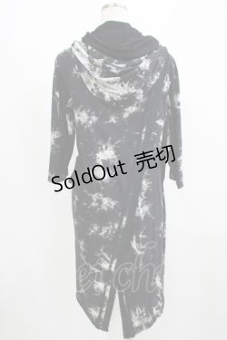 画像3: JOHNNY WOLF / レイヤード風切替フードカーディガン  黒 H-25-08-10-1049-PU-TO-KB-ZH