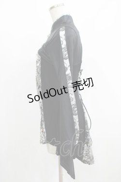 画像2: Qutie Frash / チャイナカットソー  ブラック H-25-08-10-1050-QU-TO-KB-ZH