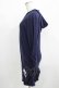 画像2: NieR Clothing / ギャザースリーブリブパーカー  ネイビー H-25-08-10-1058-PU-TO-KB-ZH (2)