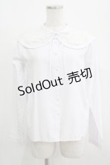 merry jenny / ラウンドレースカラーブラウス  オフホワイト H-25-08-10-1061-LO-BL-KB-ZH