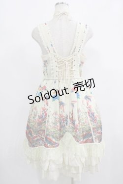 画像3: Ozz oneste / チョーカー風ホルター和柄ジャンパースカート  アイボリー H-25-08-10-1009-OO-OP-KB-ZH
