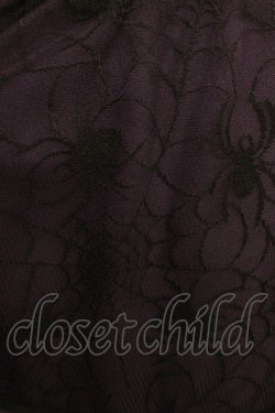 画像4: Qutie Frash / チャイナホルターワンピース  黒×紫 H-25-08-10-1011-QU-OP-KB-ZH