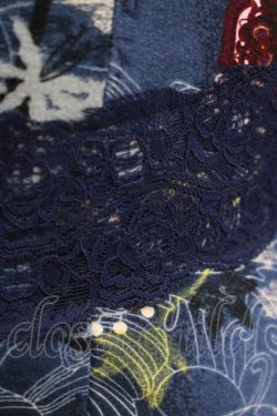 画像4: Ozz oneste / プリント切替チュニックワンピース  ネイビー H-25-08-10-1013-OO-OP-KB-ZH