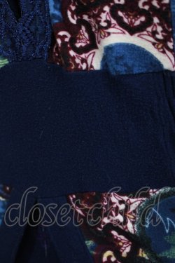 画像5: Ozz oneste / プリント切替チュニックワンピース  ネイビー H-25-08-10-1013-OO-OP-KB-ZH