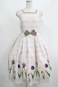 Melody BasKet / Classy Tulipsジャンパースカート M ピンク H-25-08-10-1002-LO-OP-KB-ZH