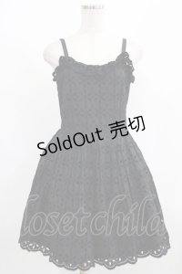 Jane Marple / アイレットレースサンドレス M 黒 H-25-08-10-1022-JM-OP-KB-ZH