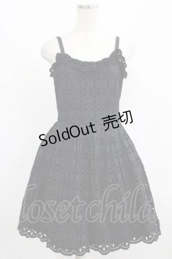 画像1: Jane Marple / アイレットレースサンドレス M 黒 H-25-08-10-1022-JM-OP-KB-ZH