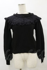 mille fille closet by LODISPOTTO / Retro Sweetハイネックニット M ブラック H-25-08-11-056-LO-TO-NS-ZH