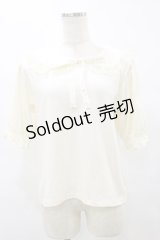 m petit by misako / NINA'sコラボ襟付きプルオーバー M 生成り H-25-08-11-057-LO-TO-NS-ZH
