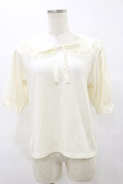 画像1: m petit by misako / NINA'sコラボ襟付きプルオーバー M 生成り H-25-08-11-057-LO-TO-NS-ZH