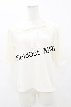 画像1: m petit by misako / NINA'sコラボ襟付きプルオーバー M 生成り H-25-08-11-057-LO-TO-NS-ZH