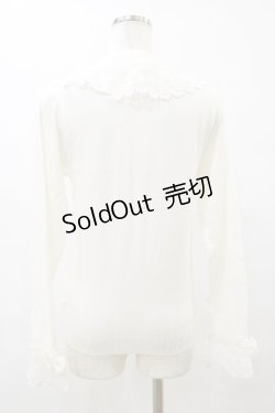 画像2: axes femme kawaii / レーシーフリルニットプル M オフ H-25-08-11-058-AX-TO-NS-ZH