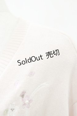画像3: axes femme / SAKURA刺繍ショートカーディガン Free ピンク H-25-08-11-059-AX-TO-NS-ZH