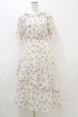 画像1: LODISPOTTO / 花柄シフォンワンピース M アイボリー H-25-08-11-068-LO-OP-NS-ZH