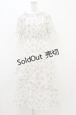 画像1: LODISPOTTO / 花柄シフォンワンピース M アイボリー H-25-08-11-068-LO-OP-NS-ZH