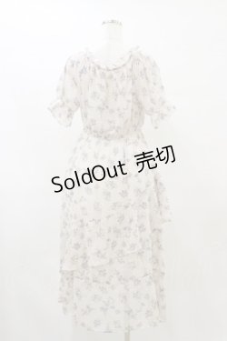 画像2: LODISPOTTO / 花柄シフォンワンピース M アイボリー H-25-08-11-068-LO-OP-NS-ZH