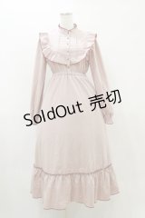 Areeam / 配色フリルワンピース Free ピンク H-25-08-11-070-LO-OP-NS-ZH
