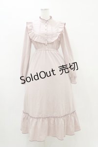 Areeam / 配色フリルワンピース Free ピンク H-25-08-11-070-LO-OP-NS-ZH