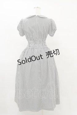 画像2: Ank Rouge / ギンガムシャーリングロングワンピース M ブラック H-25-08-11-071-CA-OP-NS-ZH