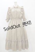 m petit by misako / NINA'SコラボAMハイショクメローワンピース LL ベージュ H-25-08-11-072-LO-OP-NS-ZH