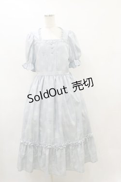 画像1: m petit by misako / AOKハナガラスクエアワンピース L サックス H-25-08-11-073-LO-OP-NS-ZH