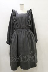 m petit by misako / チェックワンピース LL グレー H-25-08-11-074-LO-OP-NS-ZH