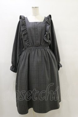 画像1: m petit by misako / チェックワンピース LL グレー H-25-08-11-074-LO-OP-NS-ZH